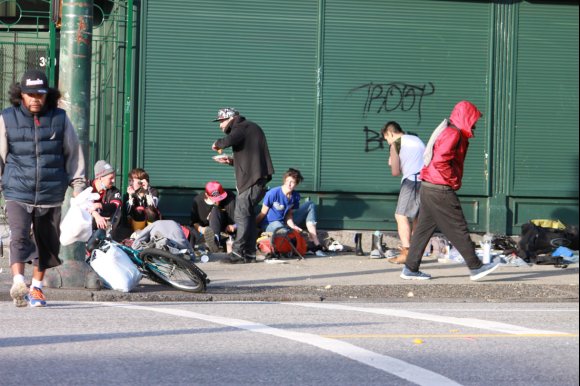 Volunteers serving in the Downtown Eastside